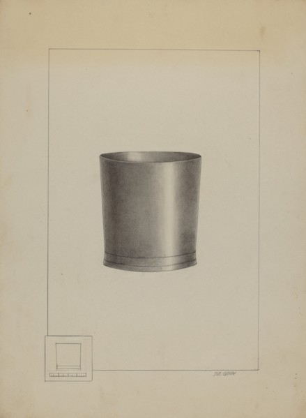 Pewter Beaker, c. 1936.