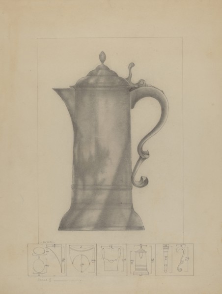 Pewter Flagon, c. 1936.