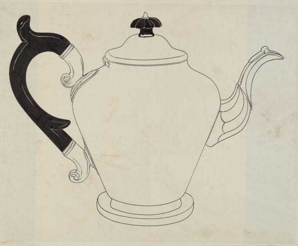 Pewter Teapot, c. 1937.