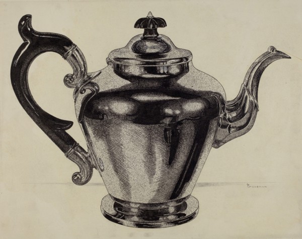 Pewter Teapot, c. 1937.