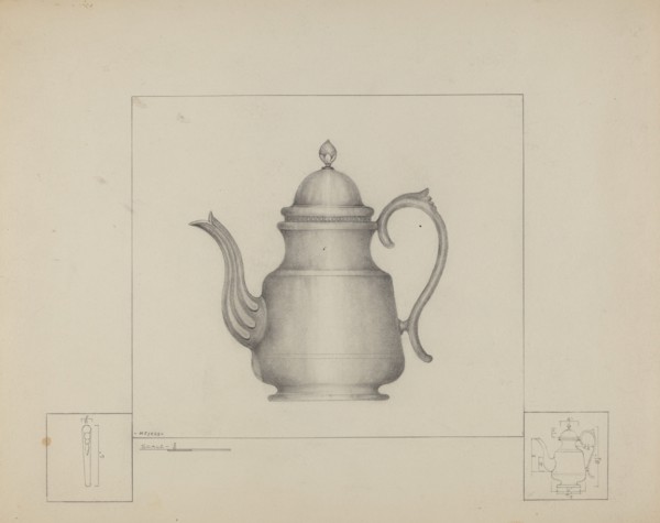 Pewter Teapot, c. 1937.