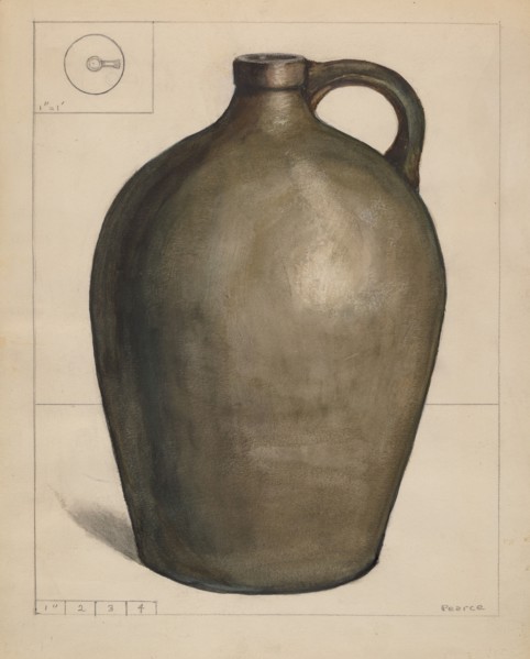 Stoneware Jug, c. 1936.
