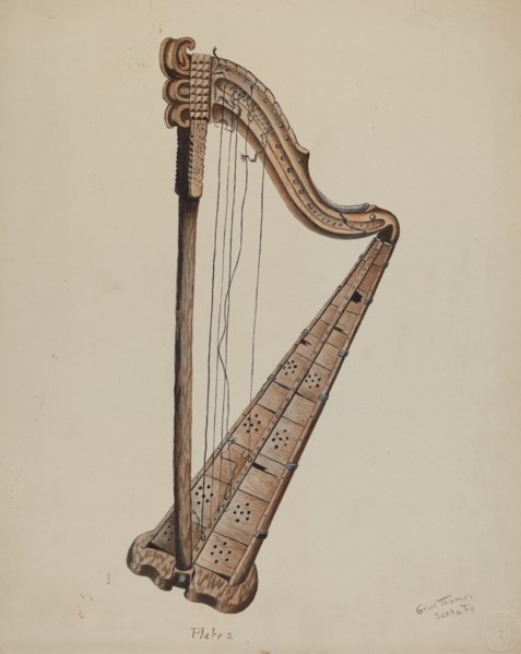 Stringed Harp, c. 1939.