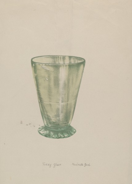 Toddy Glass, 1935/1942.