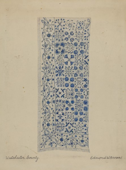 Wool Coverlet, c. 1936.