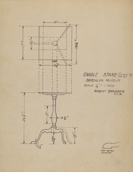 Candle Stand, 1935/1942.