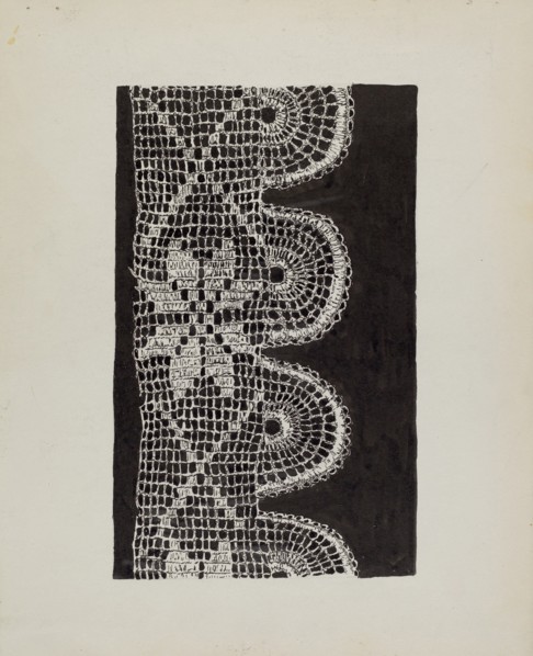 Crocheted Lace, c. 1936.