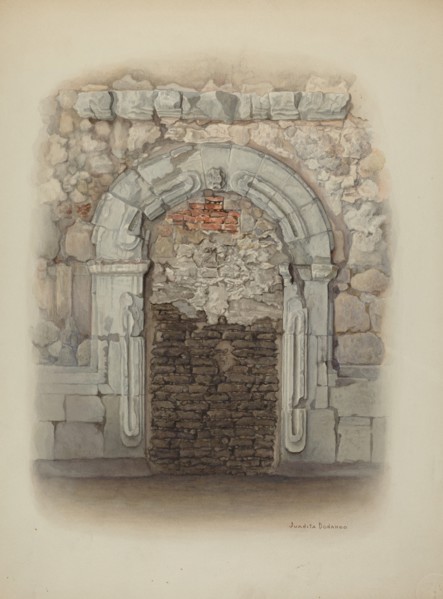Doorway, Stone, c. 1940.