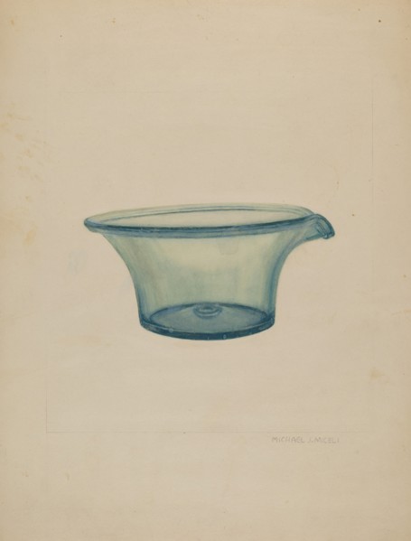 Glass Milk Pan, c. 1937.
