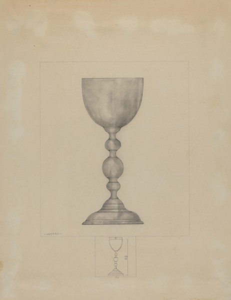 Pewter Chalice, c. 1937.