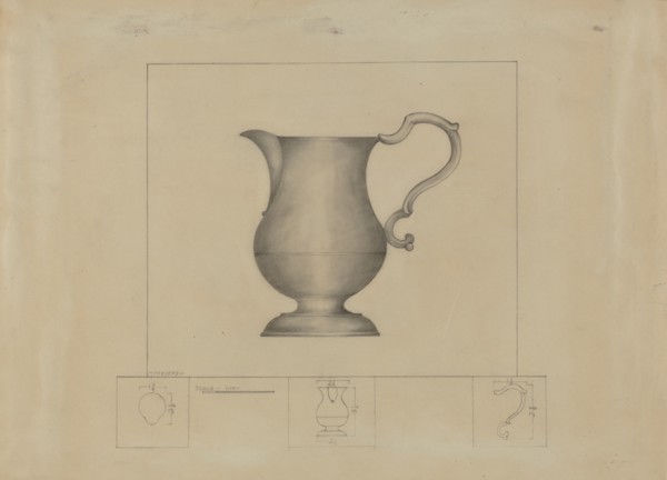Pewter Creamer, c. 1937.