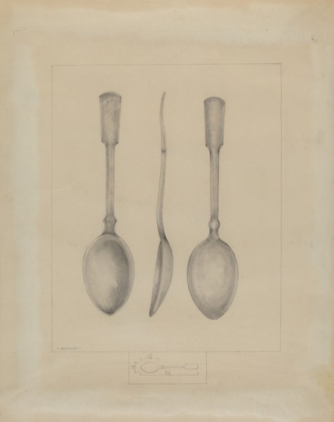 Pewter Spoon, 1935/1942.