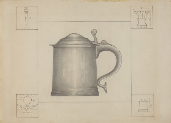 Pewter Tankard, c. 1936.