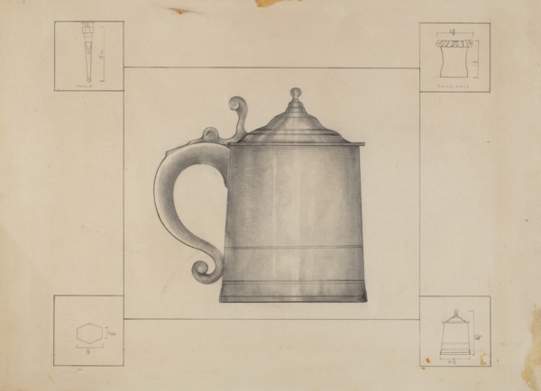 Pewter Tankard, c. 1936.
