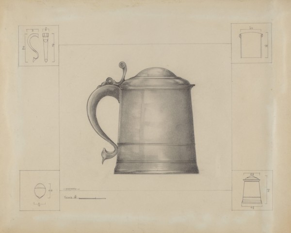 Pewter Tankard, c. 1936.
