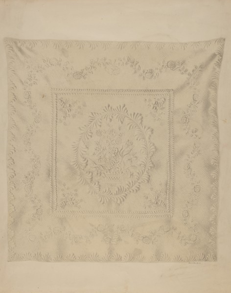 Quilt Coverlet, c. 1938.