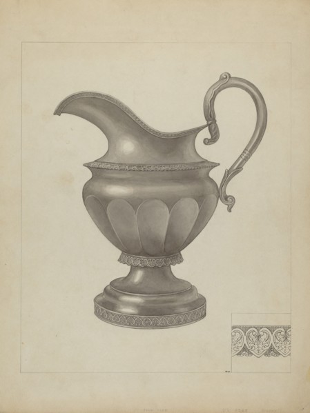 Silver Creamer, c. 1936.