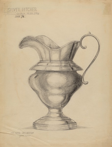 Silver Pitcher, c. 1936.