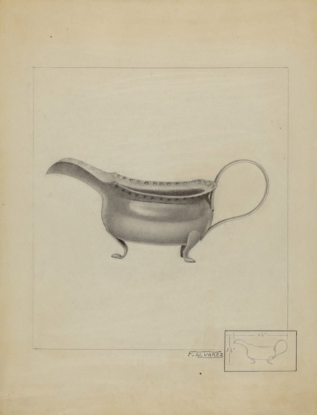 Silver Sauce Boat, 1936.