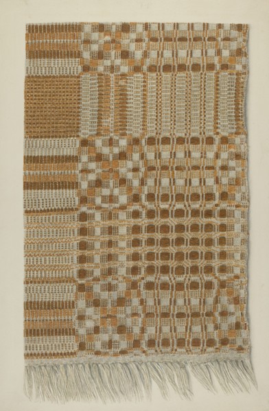 Woven Coverlet, c. 1938.
