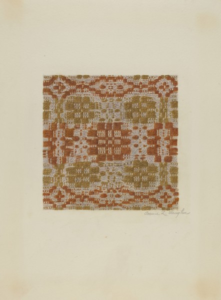 Coverlet Detail, c. 1942.