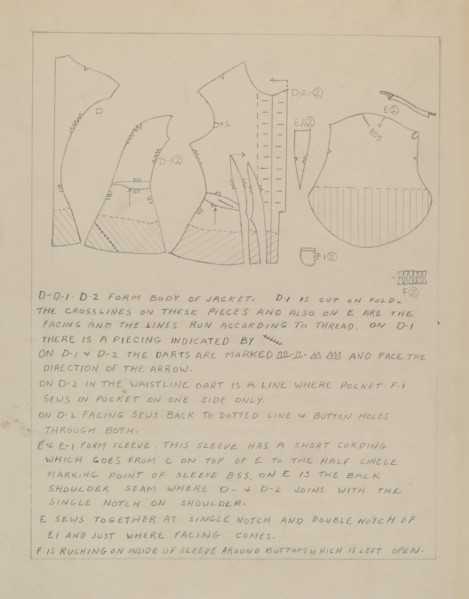 Dress Pattern, 1935/1942.