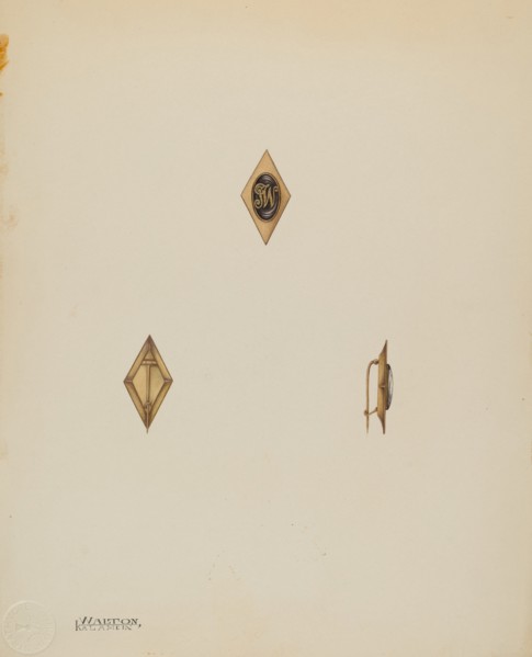 Man's Stick Pin, c. 1938.