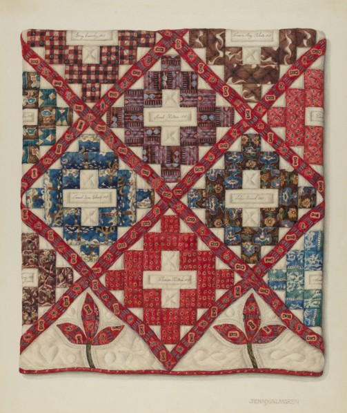 Patchwork Quilt, c. 1938.