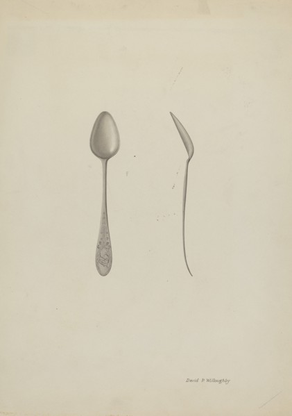 Silver Teaspoon, c. 1940.