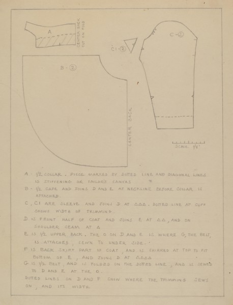 Coat (Pattern), 1935/1942.