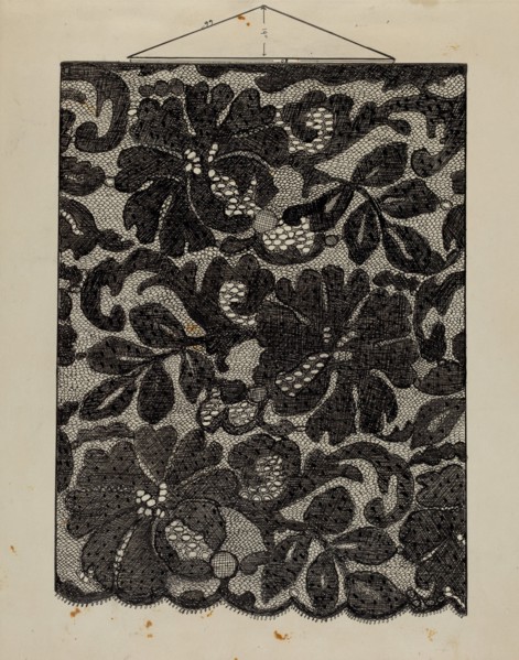 Embroidered Lace, c. 1936.