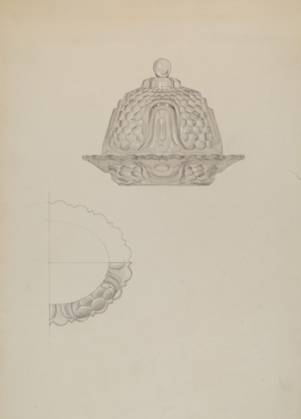 Glass Honey Dish, c. 1936.
