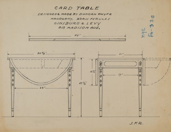 Pembroke Table, 1935/1942.
