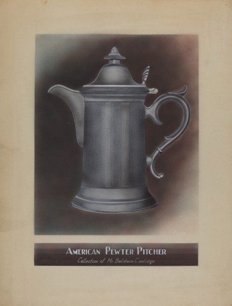 Pewter Pitcher, 1935/1942.