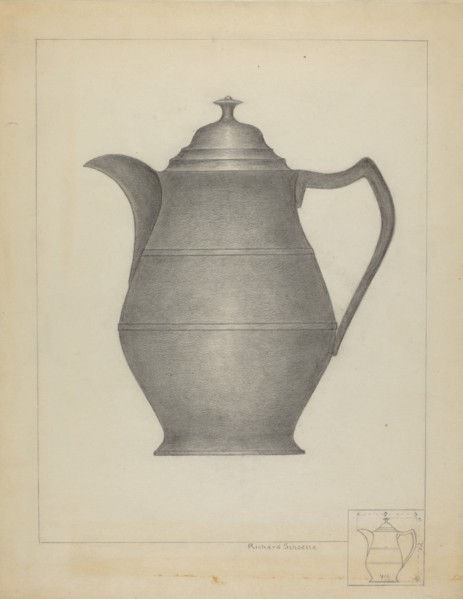 Pewter Pitcher, 1935/1942.