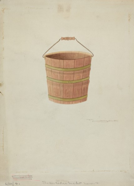 Shaker Cedar Bucket, 1941.