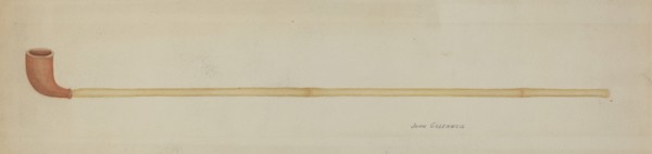 Shaker Clay Pipe, c. 1941.