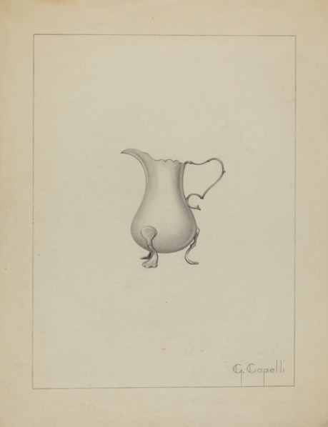 Silver Creamer, 1935/1942.