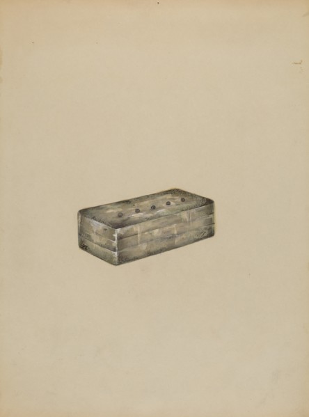 Silver Snuff Box, c. 1936.