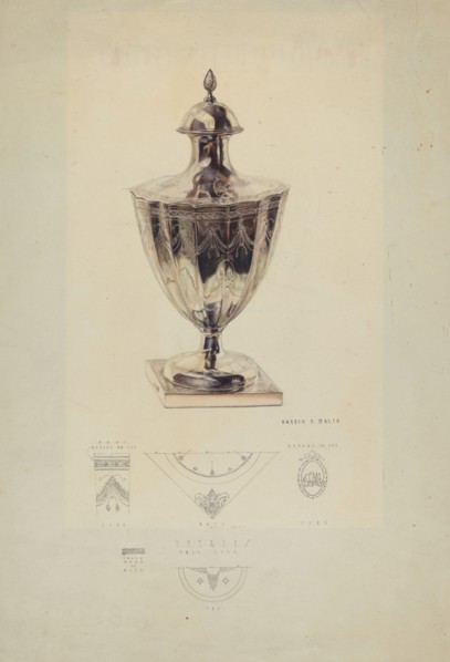 Silver Sugar Urn, c. 1938.
