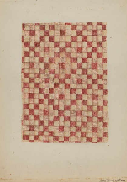 Woven Coverlet, 1935/1942.
