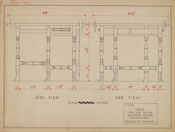 Gate-legged Table, c. 1937.