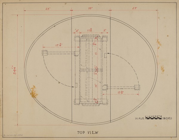 Gate-legged Table, c. 1937.