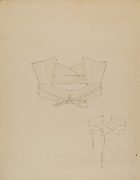 High Linen Collar, c. 1936.