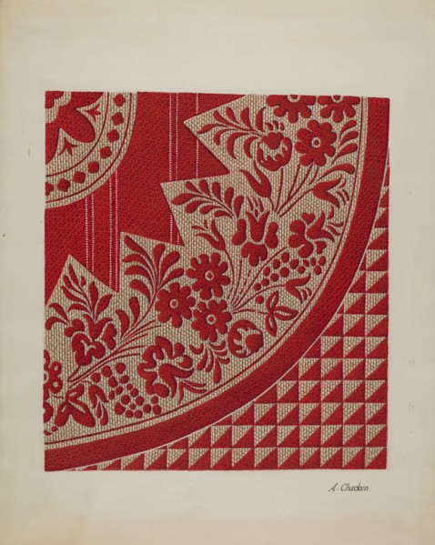 Homespun Coverlet, c. 1937.