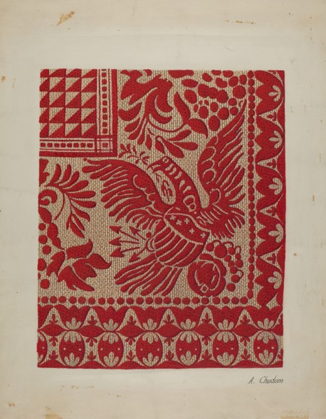 Homespun Coverlet, c. 1937.