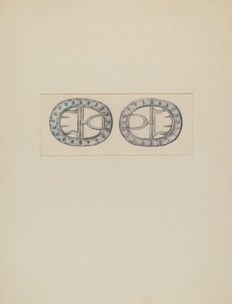 Man's Shoe Buckle, c. 1936.