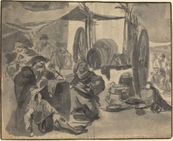 Market Scene, 17th century.