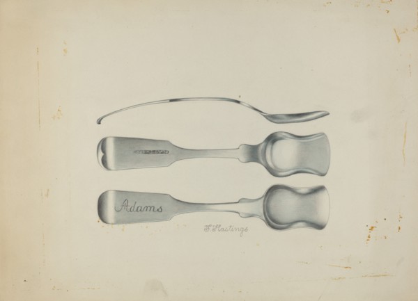 Silver Salt Spoon, c. 1937.