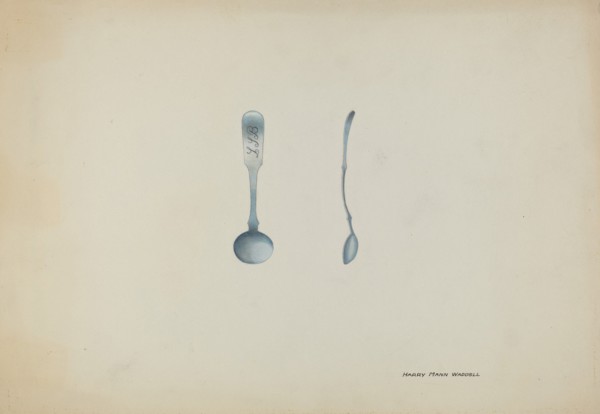 Silver Salt Spoon, c. 1937.